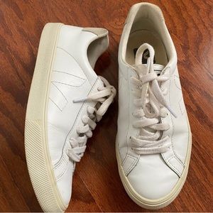 Veja Esplar Leather Extra White Lowtop Sneaker, 35